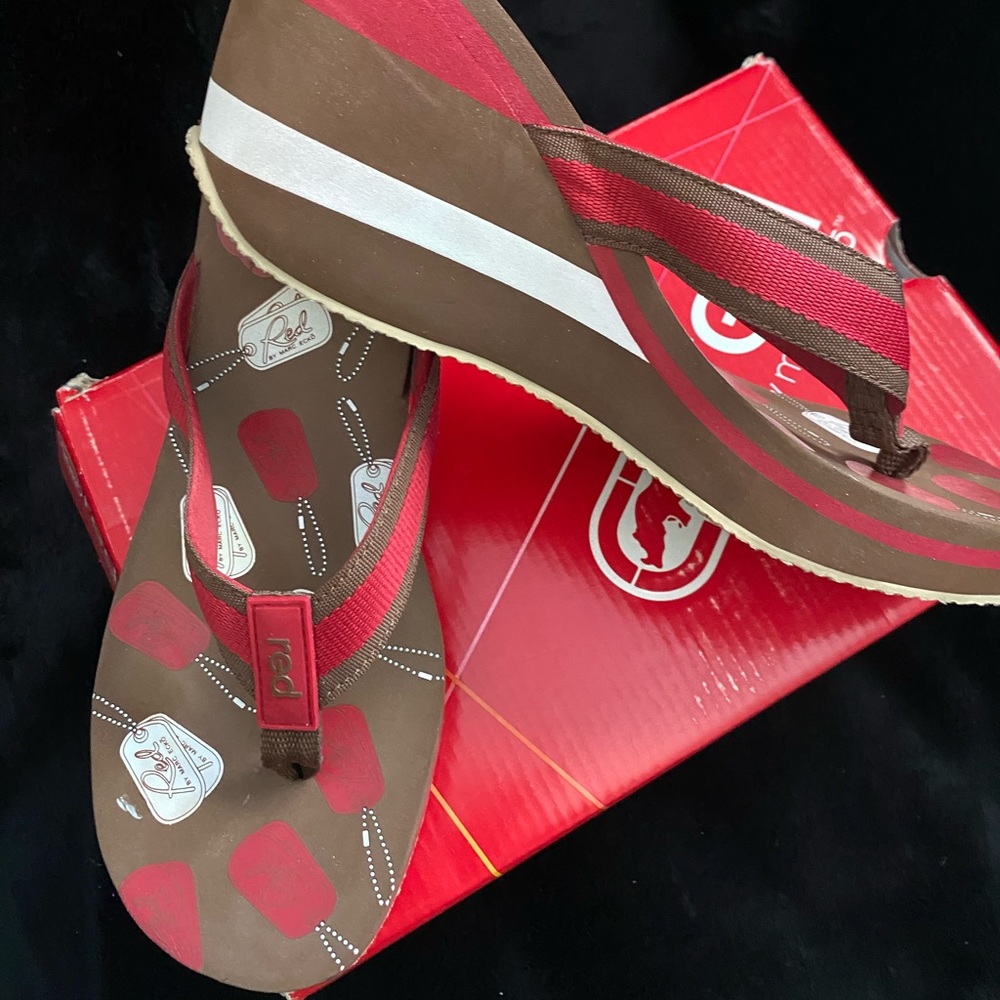 Red sandals